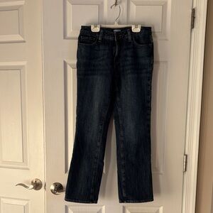 LL Bean Flannel-lined Dark Blue Denim Jeans